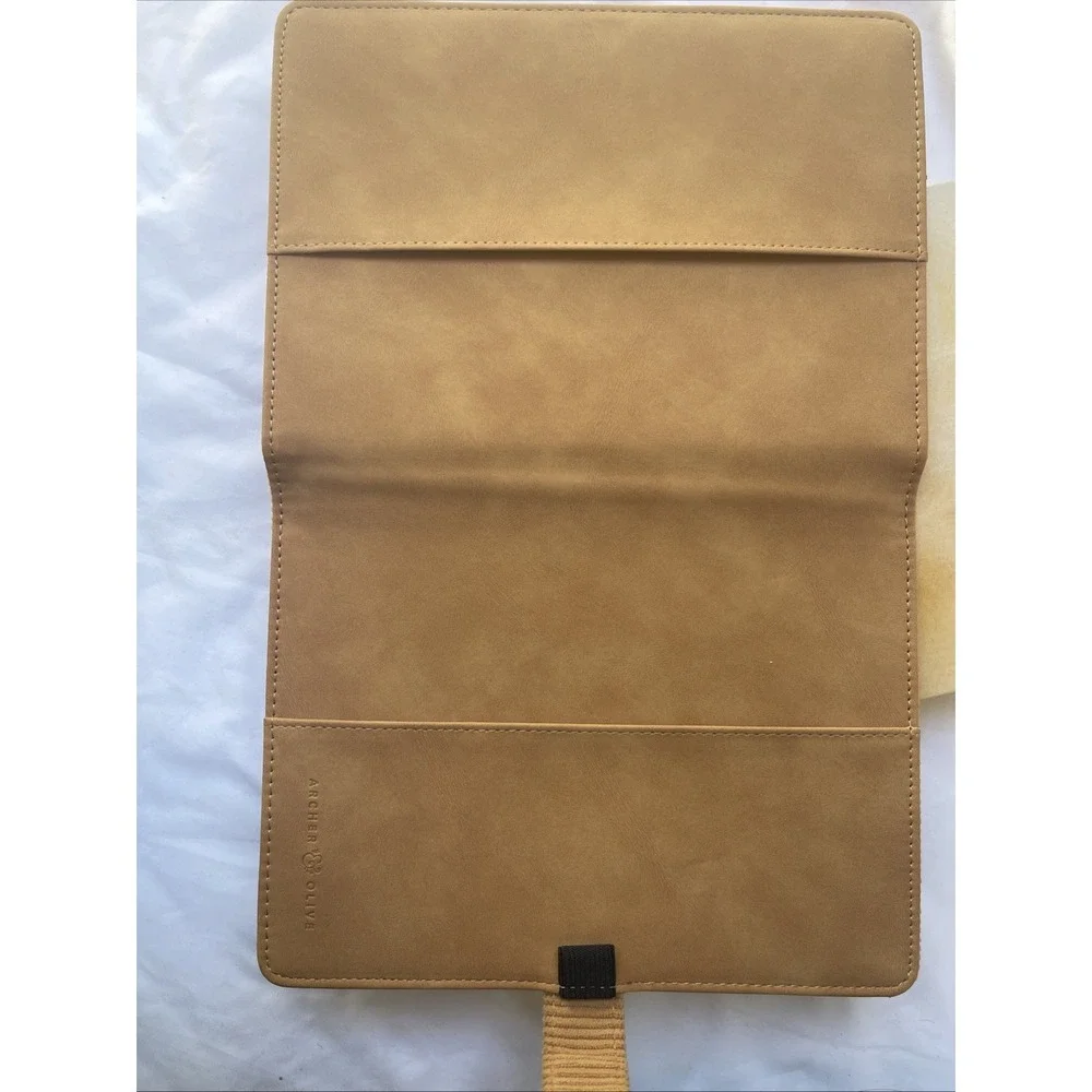 Archer & Olive A5 Journal Cover Layered Lands | Hand Sewn |Corduroy Tan